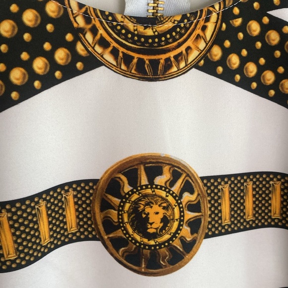 Versus by Versace Stunning sleeveless mini dress with gold hardware . - Picture 8 of 10